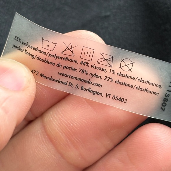 Commando Black Faux Leather Jogger Pants Relaxed Fit Stretch Taper Leg small - Picture 13 of 14